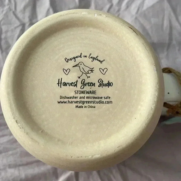 NWT Harvest Green Studio Stoneware 15 0Z Mug - Picture 2 of 4
